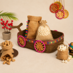Festive Cart Basket (12" × 9" × 3")